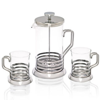 French Press Set 600 Ml + 2 Cups
