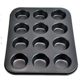 12 Cups Non-stick Cupcake Baking Tray