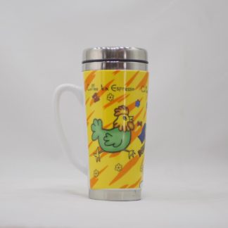 Ceramic coffee travel mug