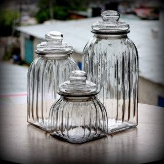 Cookie Jar Square Ribbed (Medium)