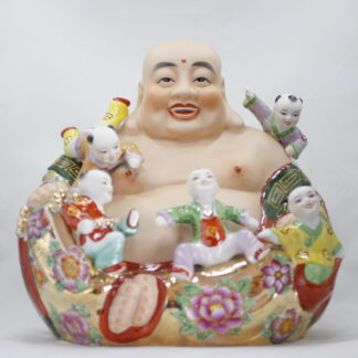 Laughing Buddha XL with Five Kids