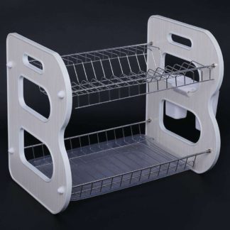 Plate Rack 2 Layer PR-084 Wood Panel