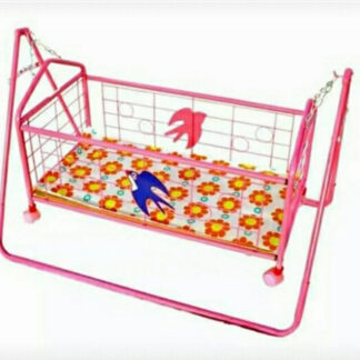 2 in 1 Baby Crib/Bed and Swing With Mosquito Net Iron Mesh with Bird
