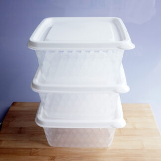 3 Pieces Storage Box (Fresh Box-3035) Square