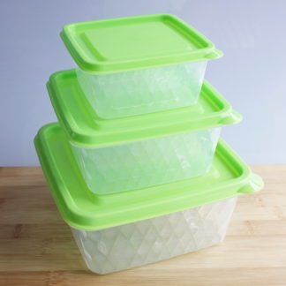 3 Pieces Storage Box (Fresh Box-3038) Square