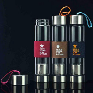 Borosilicate Glass Bottle Tea infuser 450 ml