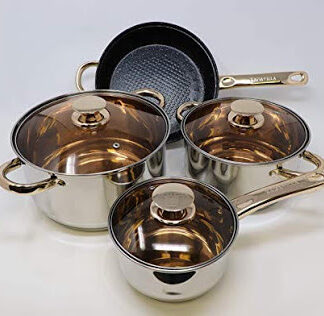 Kaisa Villa Cookware Set (4 Piece Stainless Steel Induction)