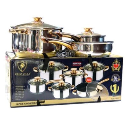 Kaisa Villa Cookware Set (6 Piece Stainless Steel Induction)