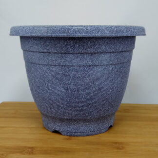 Poly Garden / Plastic Flower Pot Stone Painted (Small : 200 mm Diameter * 150 mm Height)