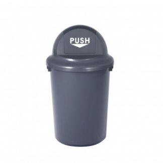 Outdoor Round Dustbin with Lid 55L