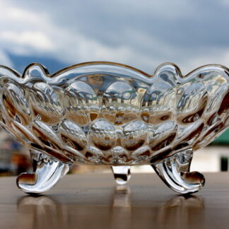 Decorative Glass Fruit Bowl 9.5" Aquigilos