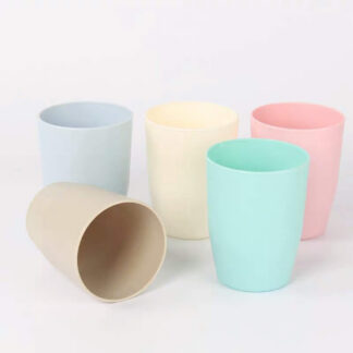 Round Mouth Plastic Glass (Pack of 6)