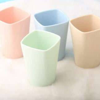 Square Mouth Plastic Glass (Pack of 6)