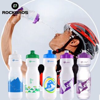 ROCKBROS Bicycle 750ml Cycling Outdoor Sports Water Bottle with Dust Cover Portable Plastic MTB Bike