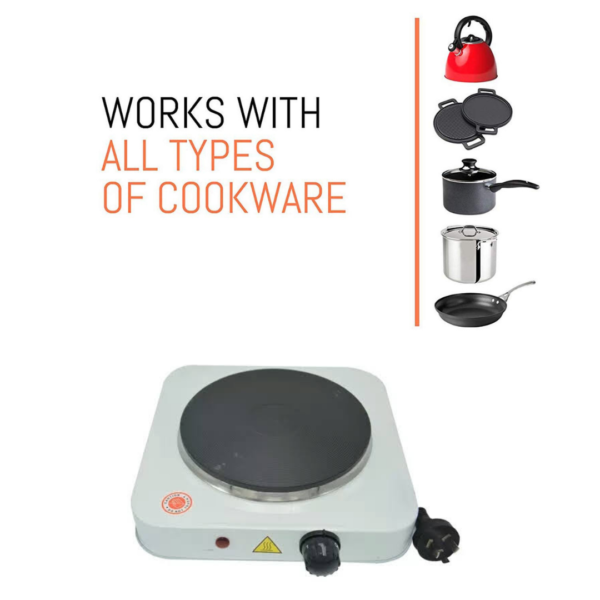 RAF Single Burner Electric Stove (Works with all types of cookware)