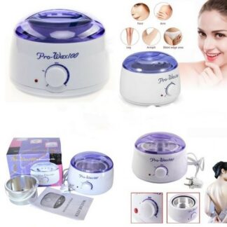 GlamStation / PRO-WAX 100 Hot Wax Heater/Warmer Salon Spa Beauty Equipment for Hard Strip Waxing 400ML, White