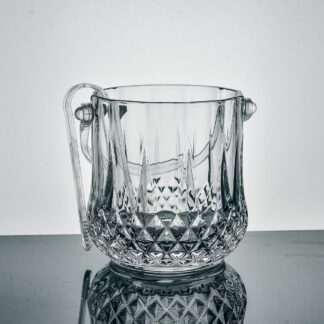 1000ml High Quality Transparent Glass Ice Bucket Crystal-Look Clear Glass Cup Ice Bucket Crystal Glassware