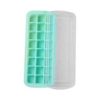 Plastic Ice Tray with cover 24 cubes