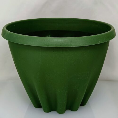 Poly Garden / Plastic Flower Pot Green -3861-C (26x19.5 cm)