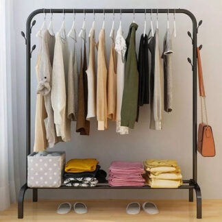 RackSense / Floor Standing Movable Storage Wardrobe Rack (110cm)