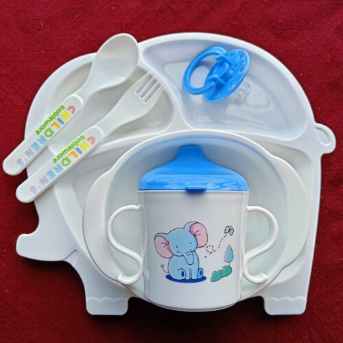 Kids Elephant Dinner Set BPA Free - 911