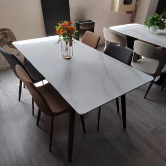 Marble Top Dining Table (130 x 70 cm)