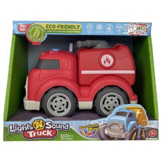 Baby Super Truck Fire Truck Toy Cars Pull Back Vehicle with Light and Music for Children