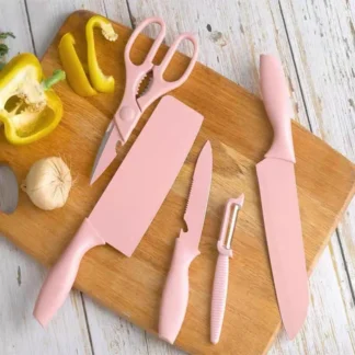 KITCHEN KNIFE SET WITH STAND (Set of 6)