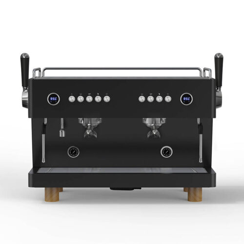 ZEN All Black 2 Groups Commercial Coffee Machine