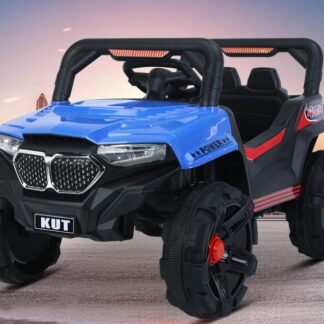 Four Wheel SUV Ride-On Battery Operated Remote Control Jeep for Kids, 1 to 9 Year, Red & Blue
