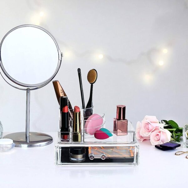 GlamStation / Makeup Organizer with spacious bottom drawer