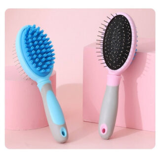 Comb 2 In 1 Massage Brush for Shedding Grooming Remove Loose Hair