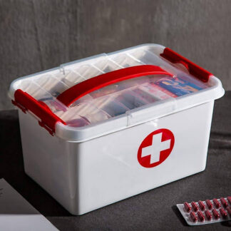 First Aid Kit Medical Box (30.5 x 20 x 16 cm) | White