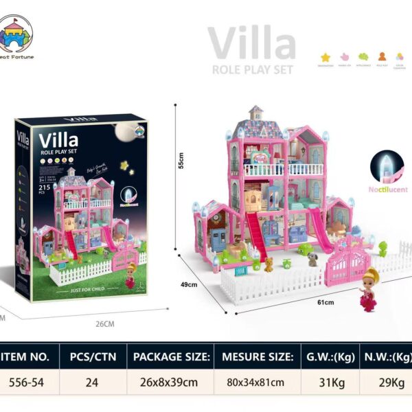 DIY Villa Doll House 215 Pcs