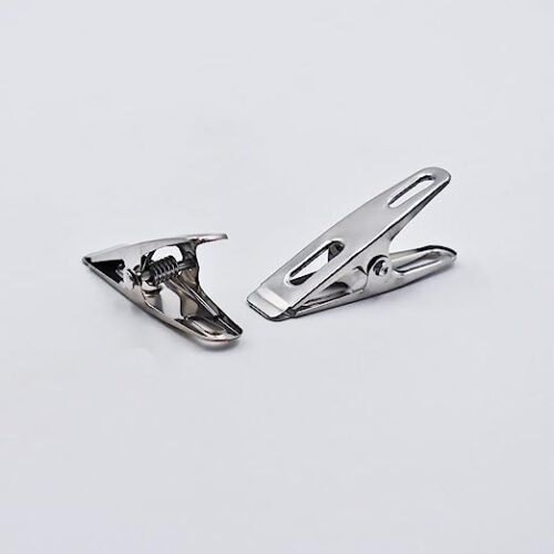 Stainless Steel Clips Windproof Clothes Pegs Flat Clip for Clothes Sock Paper Underwear 20 Pcs