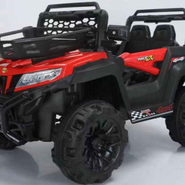 Four Wheel SUV Ride-On Battery Operated Remote Control Jeep for Kids, 1 to 9 Year, Red, White & Blue