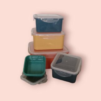5 Pieces Storage Box Square (Fresh Box-7718-5)