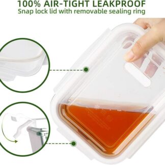 Oven Glass Container Rectangular 1000 ml (6968)