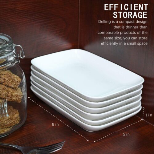 Ceramic Serving Platter Rectangular 4 pcs set
