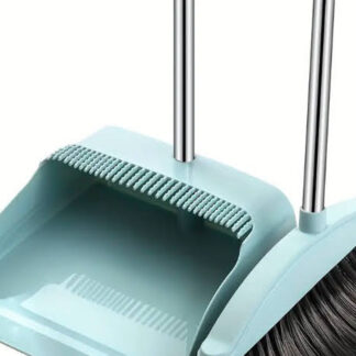 2-Pieces Standing Broom & Dustpan Set