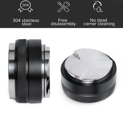 58mm Coffee Distributor & Tamper, Dual Head Coffee Leveler, Adjustable Depth- Professional Espresso Hand Tampers