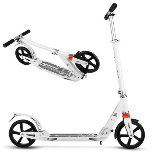 Folding Kick Scooter W Dual Suspension, Hight-Adjustable Urban Scooter XZ-116 BR (10+)