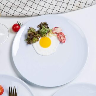 Melamine Dinner Plates - 6pcs 10.5 inches Dinnerware Set for Break-resistant, White
