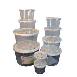 Fresh Box-2865 | 10 Pieces Storage Box (Round)