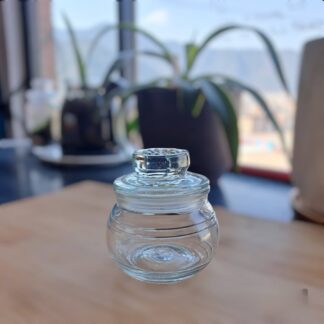 Glass Jar with Lid Flower 180 ml