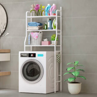 Rack Sense / Over the Washing Machine Rack 3 LAYER, FRONT LOAD WASHING MACHINE RACK, WHITE COLOR
