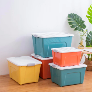 STB-2330B | Trendy Multipurpose Plastic Storage Box with Lid | 65 L (56x41x32 cm)