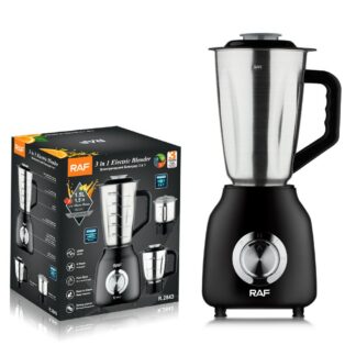 RAF High Quality Multifunctional Smoothies Shakes Grinder Blender Food Processor Combo 3 in 1 Electric Blender