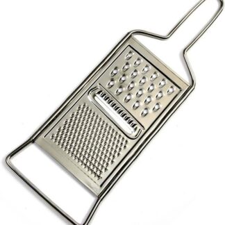 Stainless Steel Flat 3 Way Heavy Duty Grater Slicer Shredder