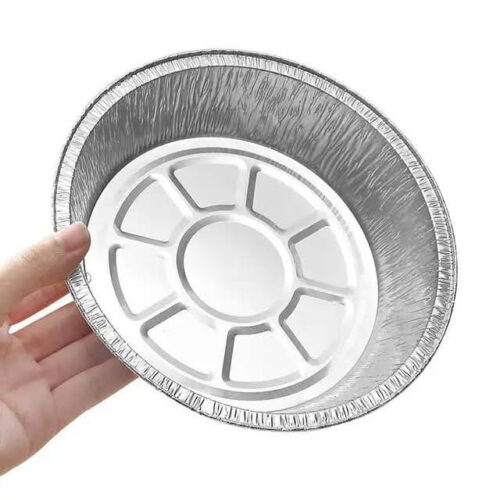 Air Fryer Round Aluminum Foil Trays, 7 Inch | Pack of 10